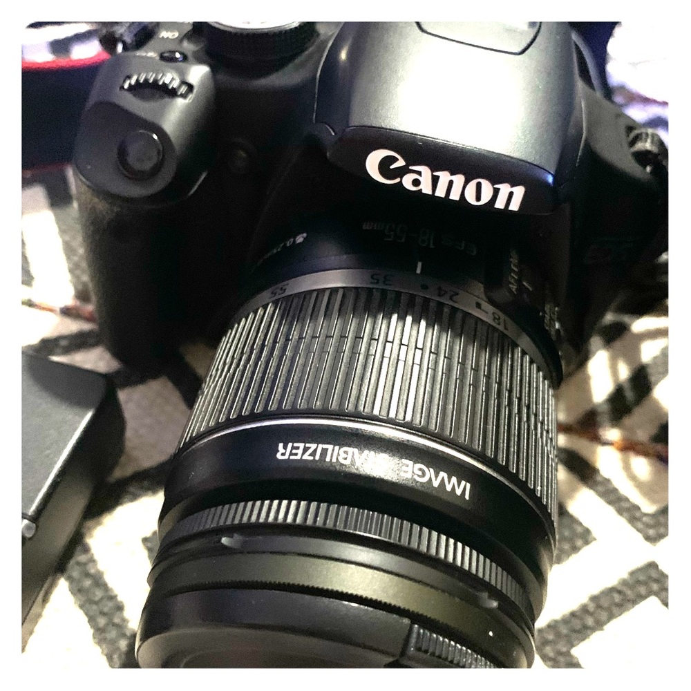 Canon Rebel t1i SLR camera.